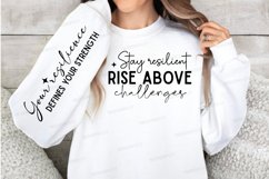 Stay Resilient Rise Sleeve SVG, Motivational SVG Design Product Image 2