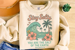 Stay Salty PNG, Retro Summer, Hello Summer PNG, Christian Product Image 4