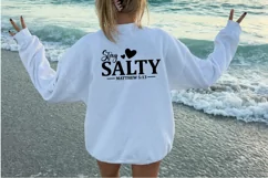Stay salty Matthew SVG , Bible Verses SVG , Cross SVG Product Image 2