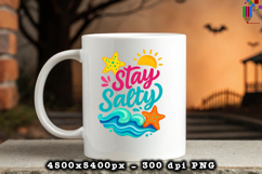 Stay Salty PNG Design
