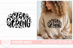 Stay Strong SVG | Positivity Lettering Quotes Design Product Image 1