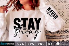 Stay Strong SVG, Sleeve SVG Design Product Image 2