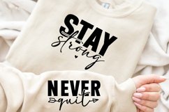 Stay Strong SVG, Sleeve SVG Design Product Image 3