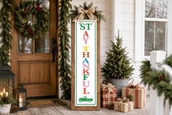 Christmas Porch Sign SVG Bundle 18 Vertical Designs Product Image 14