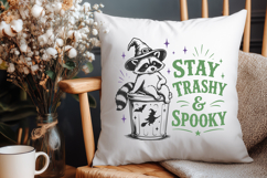 Stay Trashy Stay Spooky SVG, Funny Halloween Raccoon PNG Product Image 3