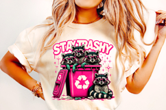 Stay Trashy PNG, Feral PNG, Funny Raccoon PNG, Sarcastic PNG Product Image 1