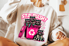 Stay Trashy PNG, Feral PNG, Funny Raccoon PNG, Sarcastic PNG Product Image 2