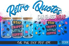 Retro Glass Can Wrap Design | Retro Quotes | SVG File v.9 Product Image 1