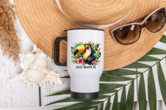 Palm &amp; Pineapple Hello Summer Clipart PNG. Product Image 4