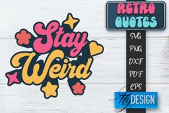 Retro Design | Retro Quotes | Quotes 80&#039;s SVG | SVG File v.1 Product Image 1