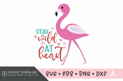 Stay wild at heart SVG, Adventure Quote SVG ,Camper Life SVG Product Image 1