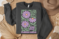 Stay Wild Flower Child PNG, Retro Floral Design Product Image 2