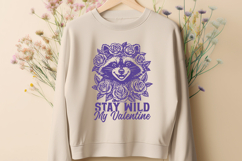 Funny Raccoon SVG PNG Design | Stay Wild My Valentine Quote Product Image 2