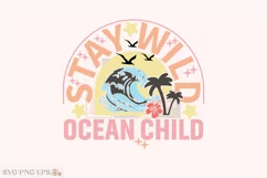 Vintage Summer Beach SVG T-shirt Design. Summer T-shirt Product Image 1