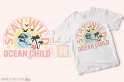Vintage Summer Beach SVG T-shirt Design. Summer T-shirt Product Image 2