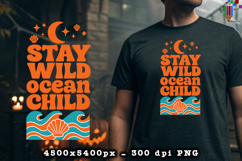 Stay Wild Ocean Child Beach Summer Design PNG File