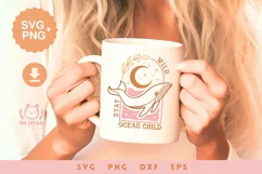 Stay Wild Ocean Child SVG and PNG Design For Mug