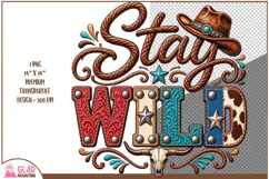 Western Stay Wild Cowgirl Design Product Image 2