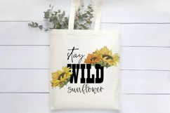 Stay Wild Sunflower Sublimation | Sunflower Print | Summer Product Image 2