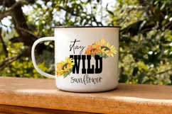 Stay Wild Sunflower Sublimation | Sunflower Print | Summer Product Image 4