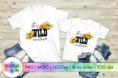 Stay Wild Sunflower Sublimation | Sunflower Print | Summer Product Image 1