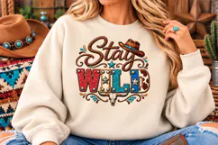 Western Stay Wild Cowgirl Design Product Image 4