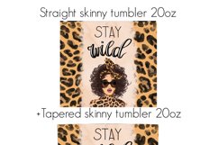 Stay Wild Tumbler Digital Sublimation Design Product Image 4
