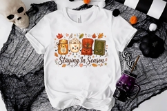 Staying In Season Cozy Autumn PNG Sublimation Design Art Product Image 2