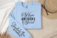 Hope Anchors Soul Sleeve SVG, Christian SVG Design Product Image 3