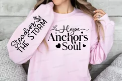 Hope Anchors Soul Sleeve SVG, Christian SVG Design Product Image 3