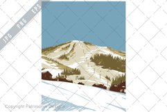 Steamboat Ski Resort in Routt County Colorado WPA Poster Art Product Image 1