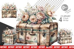 Steamer Trunk Clipart Product Image 1