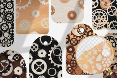 Steampunk Leather Tags. Scrapbook Vintage Embellishments Product Image 3