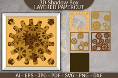 Steampank 3D Shadowbox Layered Papercut Product Image 1