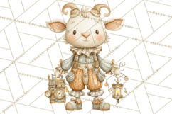 Cute Steampunk Baby Animal Clipart PNG for Printables Product Image 5