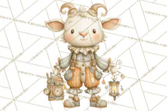 Cute Steampunk Baby Animal Clipart PNG for Printables Product Image 5