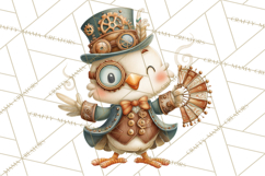 Cute Steampunk Baby Animal Clipart PNG for Printables Product Image 3