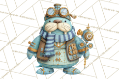 Cute Steampunk Baby Animal Clipart PNG for Printables Product Image 4