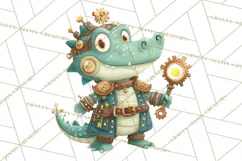 Cute Steampunk Baby Animal Clipart PNG for Printables Product Image 5