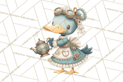 Cute Steampunk Baby Animal Clipart PNG for Printables Product Image 3