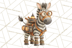 Cute Steampunk Baby Animal Clipart PNG for Printables Product Image 5
