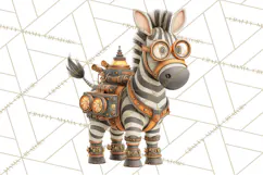 Cute Steampunk Baby Animal Clipart PNG for Printables Product Image 5