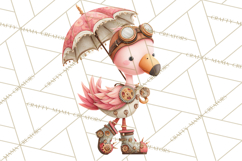 Cute Steampunk Baby Animal Clipart PNG for Printables Product Image 2