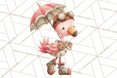 Cute Steampunk Baby Animal Clipart PNG for Printables Product Image 2