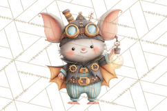 Cute Steampunk Baby Animal Clipart PNG for Printables Product Image 4