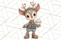 Cute Steampunk Baby Animal Clipart PNG for Printables Product Image 3