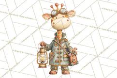 Cute Steampunk Baby Animal Clipart PNG for Printables Product Image 2