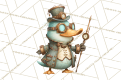 Cute Steampunk Baby Animal Clipart PNG for Printables Product Image 3