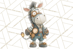Cute Steampunk Baby Animal Clipart PNG for Printables Product Image 5