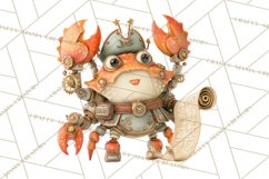 Cute Steampunk Baby Animal Clipart PNG for Printables Product Image 2